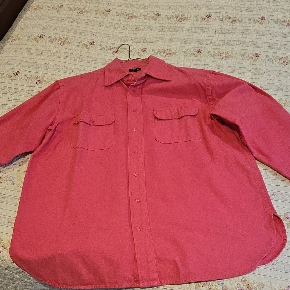 J. Peterman Coral Men's Shirt, NWOT,   L